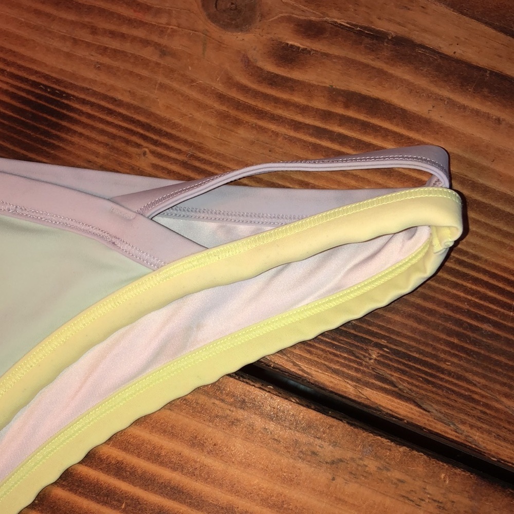 Victoria’s Secret blue and green bikini bottoms Strappy sides size small swim​​ - Picture 2 of 4